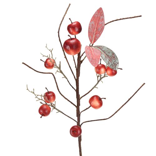 Artikel Kunstzweig Äpfel Rot Herbstdeko Weihnachtszweig 70cm