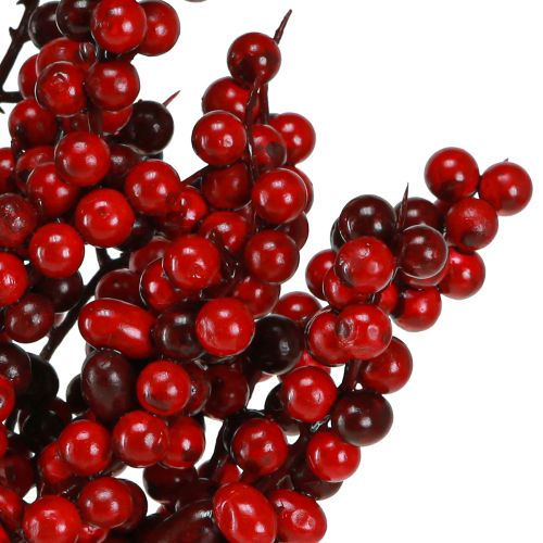 Artikel Kunstzweig mit roten Beeren Herbst Weihnacht 60cm 2 St