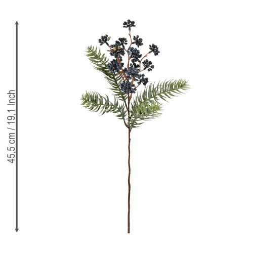 Artikel Kunstzweige Wacholder mit Beeren Nadelzweige 45cm 3 St