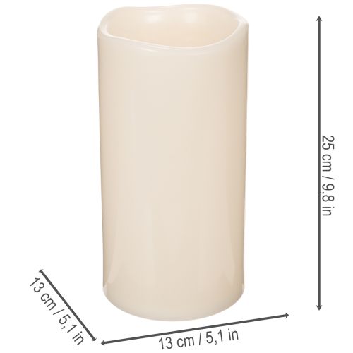 LED Kerze 25cm Kunststoff