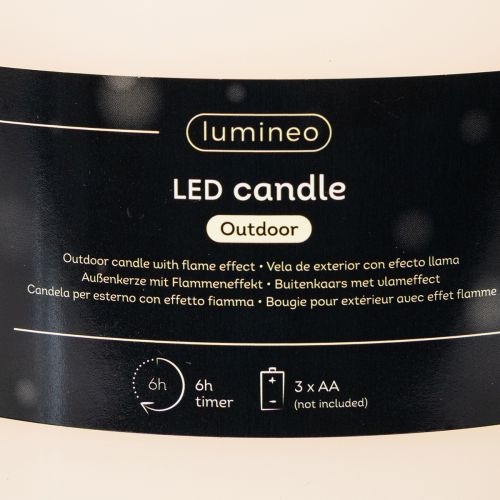 LED Kerze 25cm Kunststoff