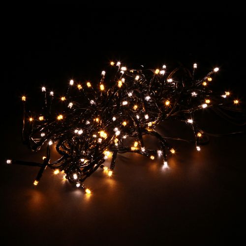 Artikel LED Lichterkette Cluster Außen Timer 144 LED 130cm