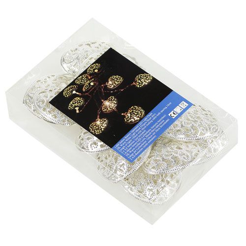 Floristik24 LED-Lichterkette Herzform warm/weiß 160cm