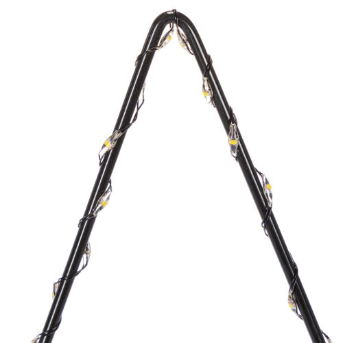 LED Stern mit Batteriefach und Standfuß, 46 cm, Schwarz, für Innenräume | Floristik24.at