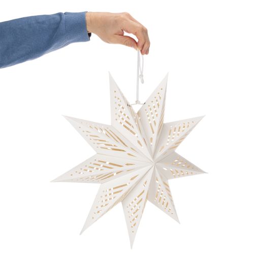Weihnachtsstern LED Papier Warmweiß 38 cm für Innenbereich | Floristik24.at