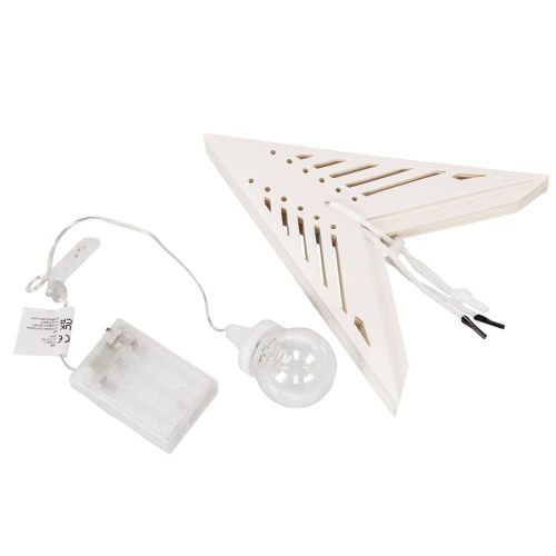 Weihnachtsstern LED Papier Warmweiß 38 cm für Innenbereich | Floristik24.at