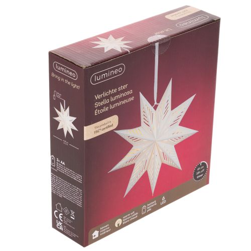 Weihnachtsstern LED Papier