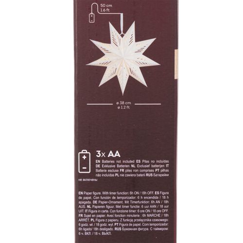 Weihnachtsstern LED Papier