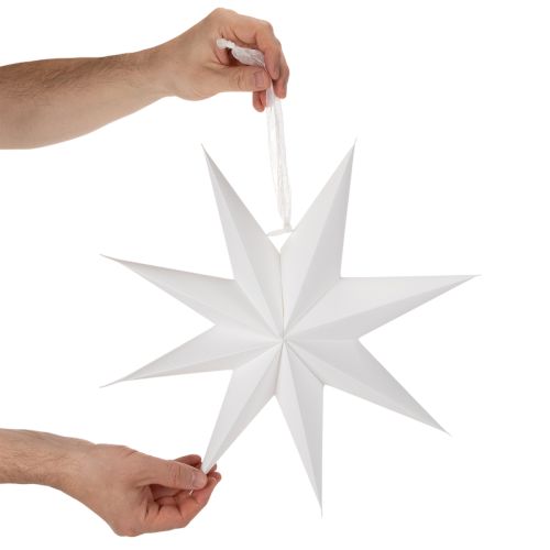 LED-Stern aus Kunststoff mit Timer, Warmweiß, 38 cm, für Innen- und geschützten Außenbereich | Floristik24.at