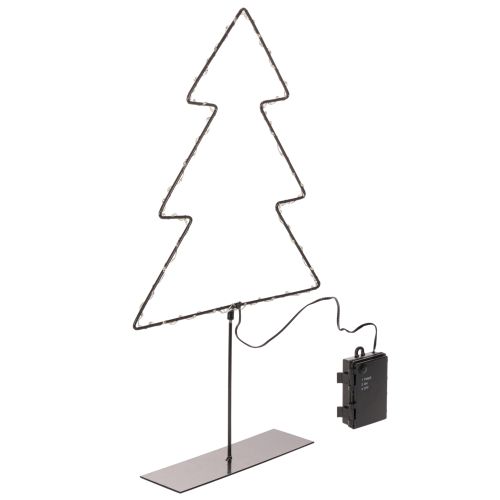 LED Weihnachtsbaum aus Metall 47cm batteriebetrieben für Innen