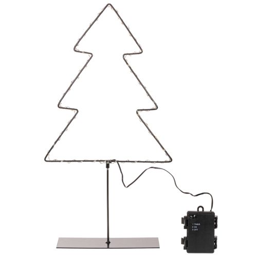 LED Weihnachtsbaum aus Metall 47cm batteriebetrieben für Innen | Floristik24.at