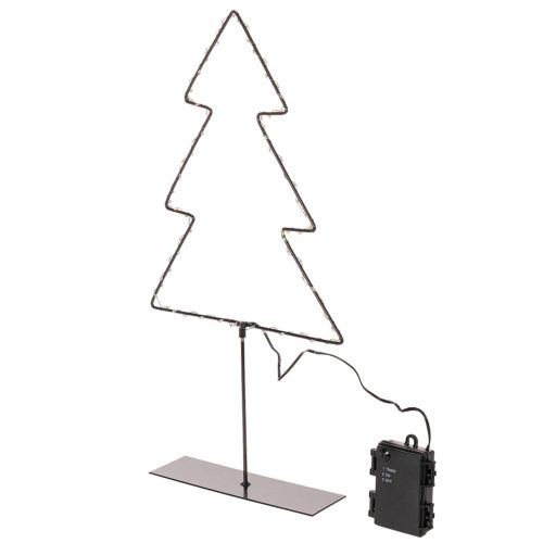 LED Weihnachtsbaum aus Metall 47cm batteriebetrieben für Innen | Floristik24.at