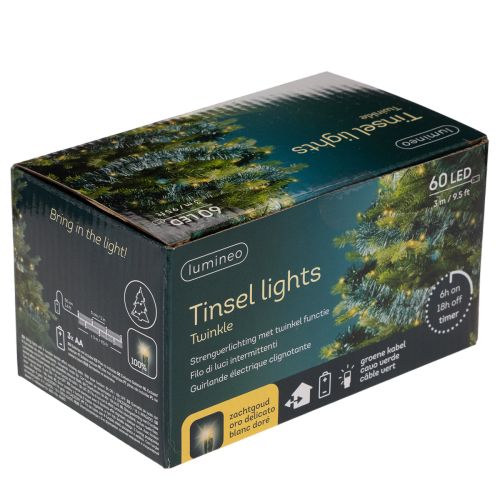 Lametta Weihnachtsgirlande 3m