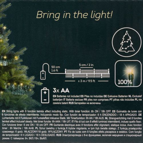 Lametta Weihnachtsgirlande 3m