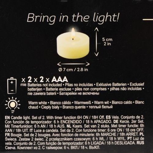 LED-Teelichter Echtwachs