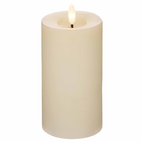 LED-Stumpenkerze aus