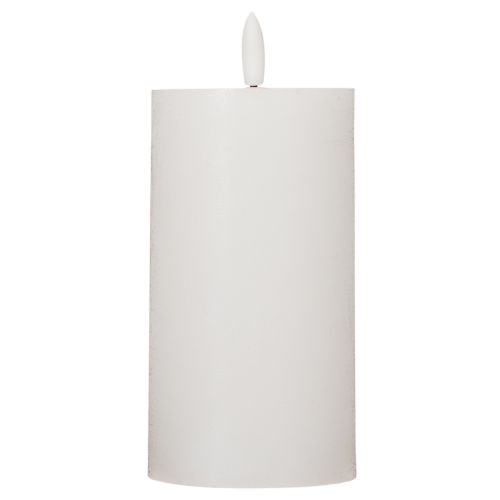 Weiße LED-Stumpenkerze