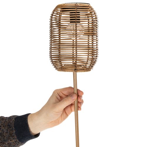 Artikel Solar Gartenleuchte Rattan Beleuchtung für romantische Abende im Außenbereich 86cm