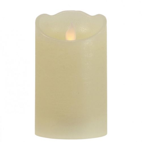 LED Kerze Wachs Stumpenkerze Warmweiß Ø7,5cm H12,5cm