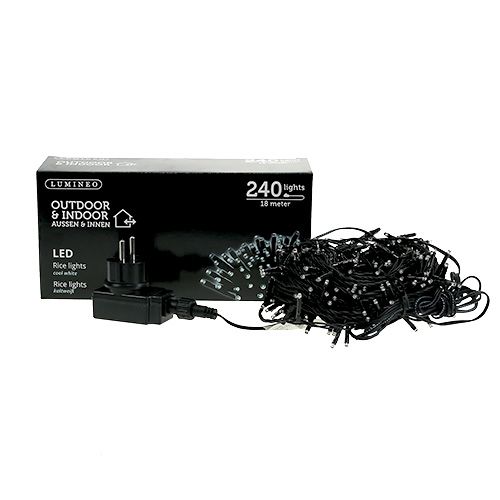 Artikel LED Reislichterkette 240er 18m Kaltweiß