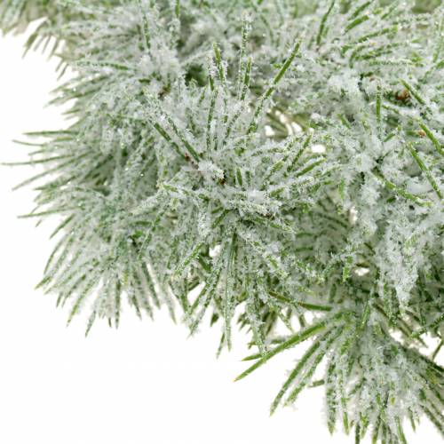 Floristik24 Lärchengirlande mit Glitter und Schnee 160cm