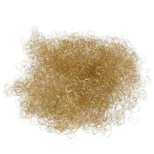 Lametta metallic gelockt gold