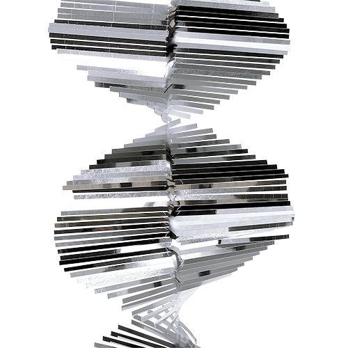 Floristik24 Lametta Spiralgirlande 1,5m Silber