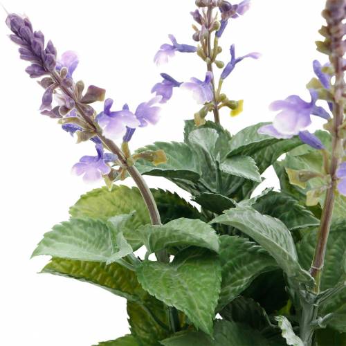 Floristik24 Künstlicher Lavendel im Topf, Lavendeltopf, Mediterrane Kunstpflanze