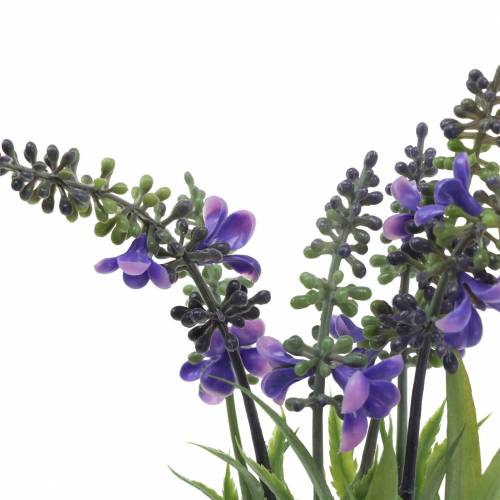 Floristik24 Lavendel Bund mit Gräsern künstlich 32cm