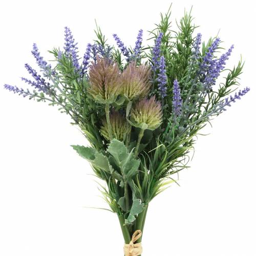 Floristik24 Kräuterbund Lavendel, Rosmarin, Distel 40cm