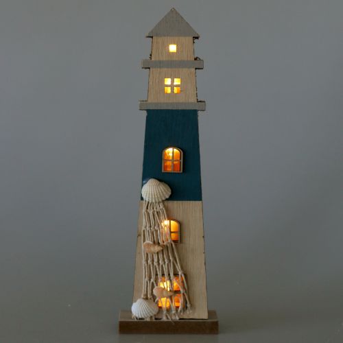 Floristik24 Leuchtturm mit LED 44,5cm