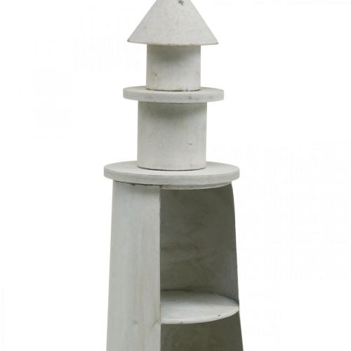 Artikel Leuchtturm Shabby Chic Creme Maritime Deko Ø13cm H41,5cm