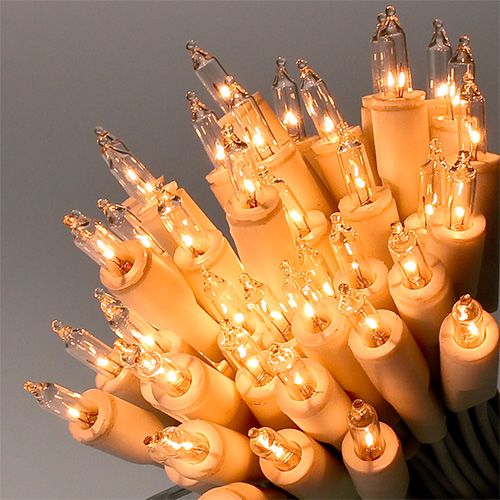 Floristik24 Lichterkette mini 35er 5,25m für Innen Weiß/klar