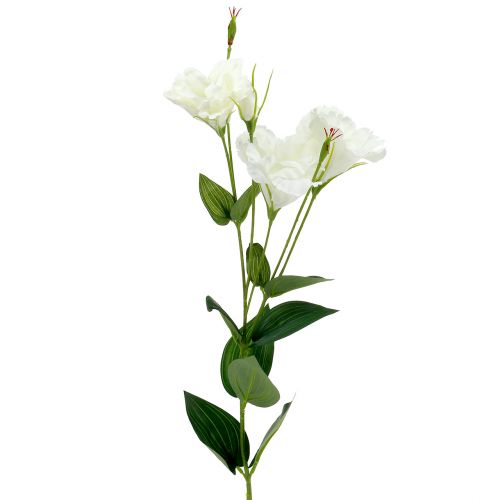 Floristik24 Lysianthus Kunstblume Weiß L87,5cm