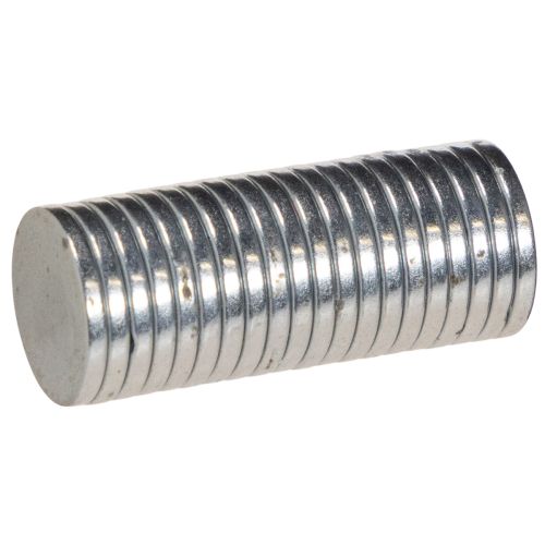 Runde Magnete aus Metall 1 cm Ø silber, 20 Stück für Kerzenhalter und Dekoration bestellen | Floristik24.at