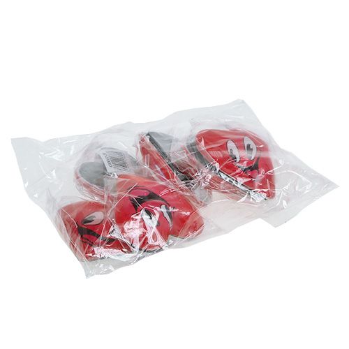 Floristik24 Magnet Herz Emoticon®Rot 4cm 6St