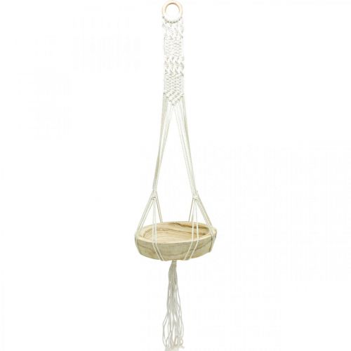 Makramee Blumenampel Boho Style Dekoschale Ø23cm H90cm