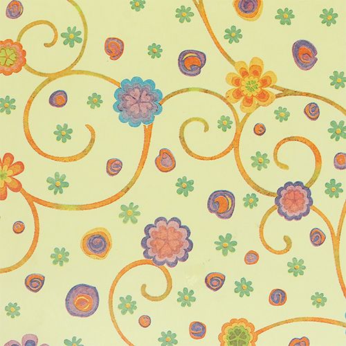 Artikel Manschettenpapier 25cm 100m Creme mit Blumen