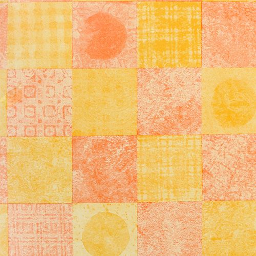 Floristik24 Manschettenpapier 37,5cm 100m Karo Orange