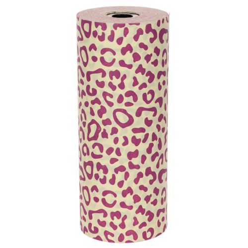 Manschettenpapier Leo-Muster Lila-Vanille 25cm x 100m | Floristik24.at
