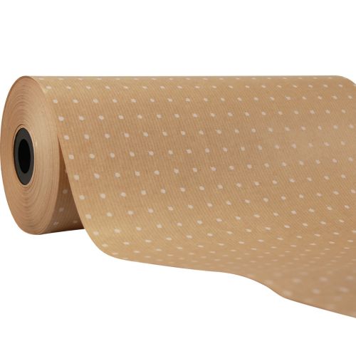 Artikel Manschettenpapier Seidenpapier Natur Punkte 25cm 100m