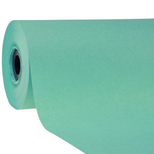 Floristik24 Manschettenpapier Seidenpapier breit Türkis 37,5cm 100m