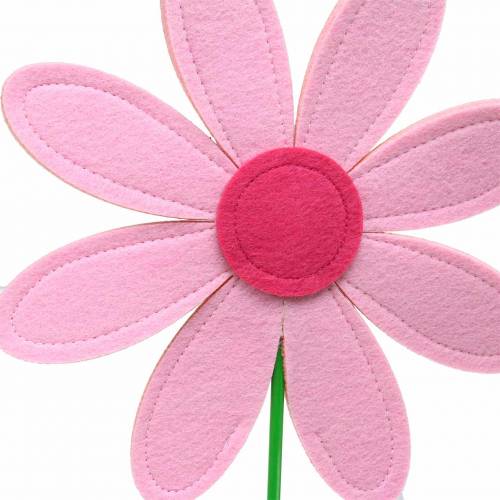Floristik24 Gigantische Filzblume Grün, Rosa, Pink Ø40cm H93cm Schaufensterdekoration