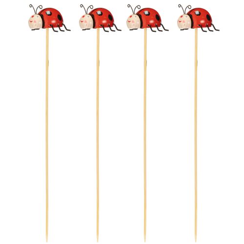 Artikel Marienkäfer Gartenstecker Deko für Frühling und Sommer Blumendeko verzieren 31cm 4 St