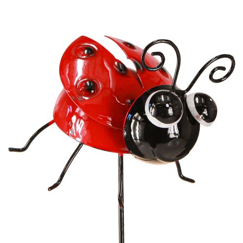 Artikel Marienkäfer und Biene mit Stab Gartendeko Metall 46cm 2St