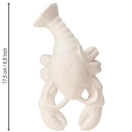 Artikel Maritime Deko Figur Keramik Hummer Weiß 17,5×9×3cm