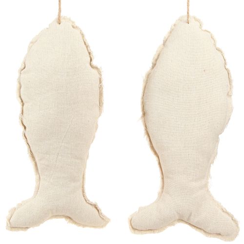 Artikel Maritime Deko Fisch zum Aufhängen Stoff 34×14,5cm 2St