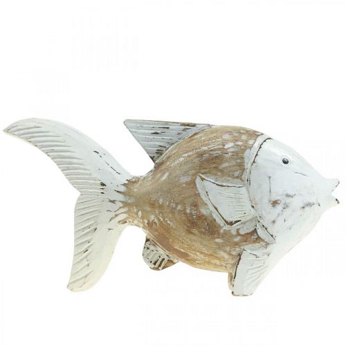 Floristik24 Maritime Deko Fisch Holz Holzfisch Shabby Chic 28x15cm