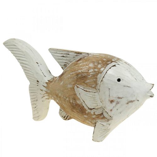 Floristik24 Maritime Deko Fisch Holz Holzfisch Shabby Chic 28x15cm