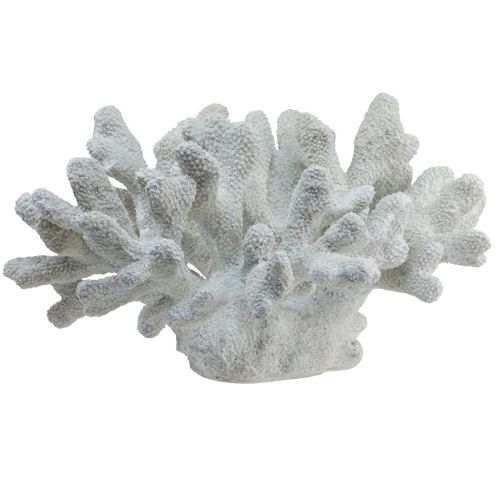Floristik24 Maritime Deko Koralle Polyresin Weiß 38cm × 44cm × 27cm